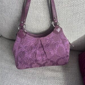 Coach Purple Shoulder Bag